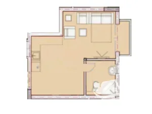 Prodej bytu 1+kk, Bjala, Bulharsko, 33 m2