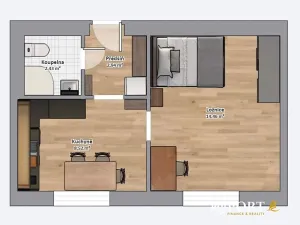 Pronájem bytu 1+1, Plzeň, Sukova, 29 m2