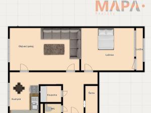 Prodej bytu 2+1, Jirkov, Na Borku, 60 m2
