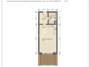 Pronájem bytu 1+kk, Slaný, Lázeňská, 37 m2
