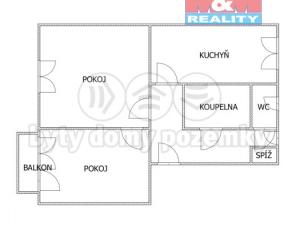 Prodej bytu 2+1, Chomutov, Březenecká, 58 m2