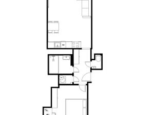 Pronájem bytu 2+kk, Praha - Žižkov, Hartigova, 44 m2