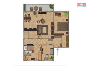 Prodej bytu 4+1, Litvínov - Janov, Hamerská, 73 m2