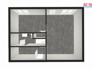 Pronájem bytu 2+kk, Praha - Hostavice, Českobrodská, 54 m2