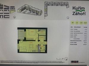 Pronájem bytu 2+kk, Kuřim, Pazourková, 56 m2