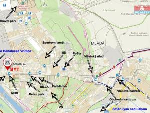 Prodej bytu 2+kk, Milovice - Mladá, Armádní, 52 m2
