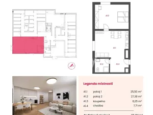 Prodej apartmánu, Kolín, Pražská, 70 m2