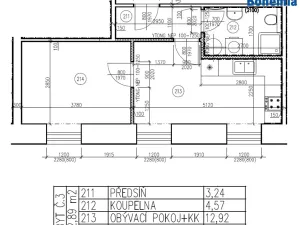 Pronájem bytu 2+kk, Český Brod, nám. Arnošta z Pardubic, 32 m2