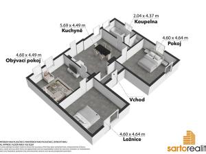 Pronájem bytu 4+kk, Františkov nad Ploučnicí, 89 m2