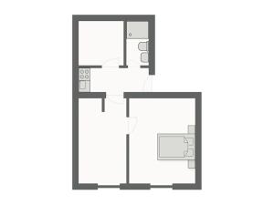 Pronájem bytu 2+kk, Jihlava, Kosmákova, 45 m2