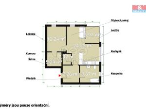 Pronájem bytu 2+kk, Plzeň, Pálavská, 57 m2
