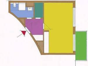 Pronájem bytu 1+kk, Brno, Cacovická, 39 m2