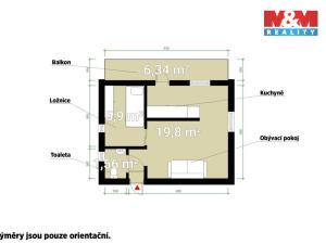 Prodej chaty, Plzeň - Křimice, Evansova, 59 m2