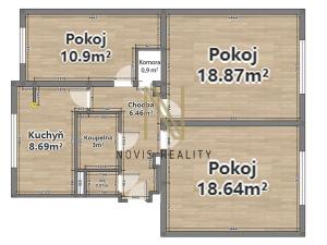 Pronájem bytu 3+1, Plzeň, Prvomájová, 73 m2