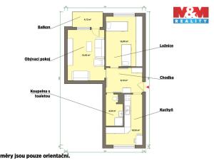 Pronájem bytu 2+1, Mariánské Lázně - Úšovice, Kubelíkova, 57 m2