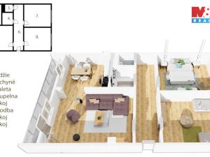 Prodej bytu 3+1, Slaný, Vítězná, 62 m2