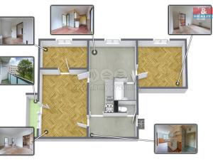 Prodej bytu 3+1, Rotava, Sídliště, 58 m2