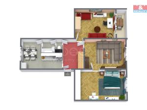 Prodej bytu 3+1, Karlovy Vary - Stará Role, Dvořákova, 83 m2