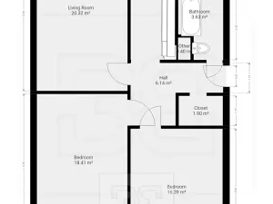 Pronájem bytu 3+1, Chomutov, Jirkovská, 78 m2