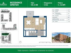 Pronájem bytu 1+kk, Praha - Chodov, Líbalova, 32 m2