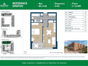 Pronájem bytu 2+kk, Praha - Chodov, Líbalova, 47 m2