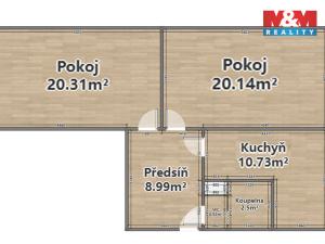 Prodej bytu 2+1, Plzeň - Skvrňany, Karla Steinera, 62 m2