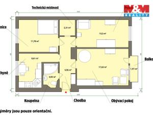 Prodej bytu 3+1, Mariánské Lázně, Žižkova, 63 m2