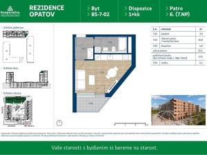 Pronájem bytu 1+kk, Praha - Chodov, Líbalova, 27 m2