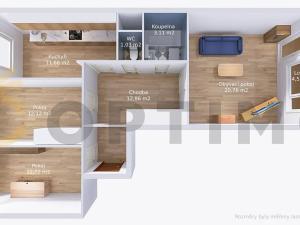 Prodej bytu 4+kk, Praha - Modřany, Pertoldova, 77 m2