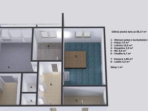 Prodej bytu 3+kk, Praha - Chodov, Modletická, 58 m2