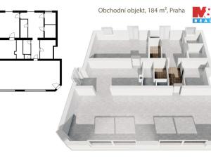 Pronájem obchodního prostoru, Praha - Vokovice, K lánu, 184 m2