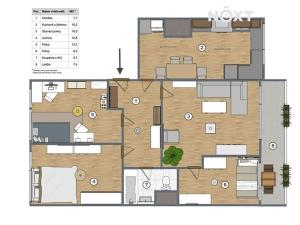 Prodej bytu 4+1, Podbořany, Kpt. Nálepky, 85 m2