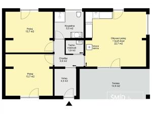 Prodej rodinného domu, Úžice, 65 m2