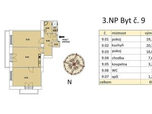 Pronájem bytu 3+kk, Praha - Vinohrady, Slezská, 69 m2