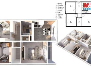 Prodej bytu 3+1, Nýrsko, Rybářská, 91 m2