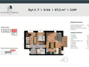Prodej bytu 3+kk, Kolín, Cidlinská, 67 m2