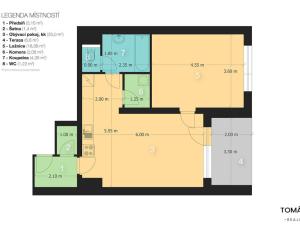 Pronájem bytu 2+kk, Hradec Králové - Věkoše, V. J. Kašpara, 54 m2