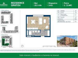Pronájem bytu 1+kk, Praha - Chodov, Líbalova, 32 m2