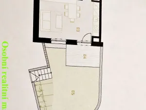 Pronájem bytu 1+kk, Praha - Košíře, Lerausova, 35 m2