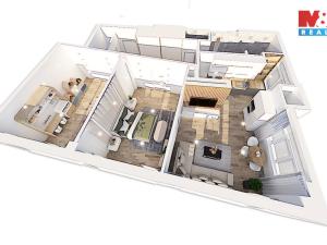 Pronájem bytu 3+1, Praha - Holešovice, Veletržní, 105 m2