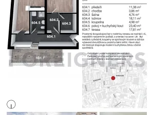 Pronájem bytu 2+kk, Brno, Bratislavská, 66 m2
