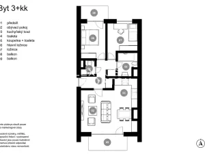 Prodej bytu 3+kk, Praha - Hlubočepy, Silurská, 62 m2