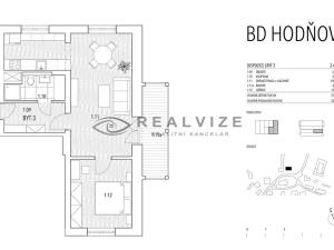 Prodej bytu 2+kk, Horní Planá, 51 m2