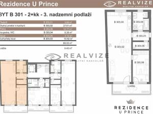 Pronájem bytu 2+kk, České Budějovice, Rudolfovská tř., 65 m2