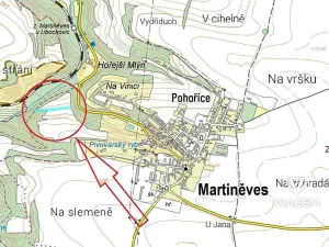 Prodej podílu pole, Martiněves, 5948 m2