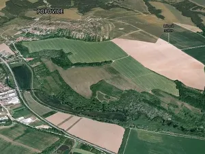 Prodej podílu pole, Popovice, 1610 m2