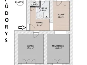 Pronájem bytu 2+1, Čelákovice, V Prokopě, 64 m2