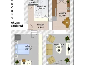 Pronájem bytu 2+1, Čelákovice, V Prokopě, 64 m2