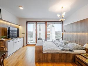 Pronájem bytu 1+kk, Praha - Holešovice, V háji, 35 m2