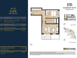 Prodej bytu 2+kk, Kolín, 58 m2